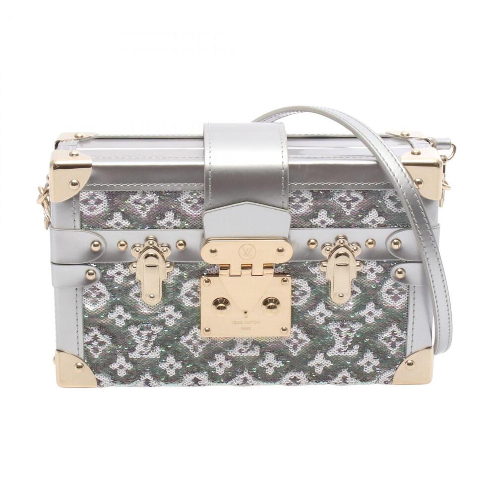 Louis Vuitton Petite Malle Shoulder Bag/Handbag, Leather, Sequins, Women's, S...